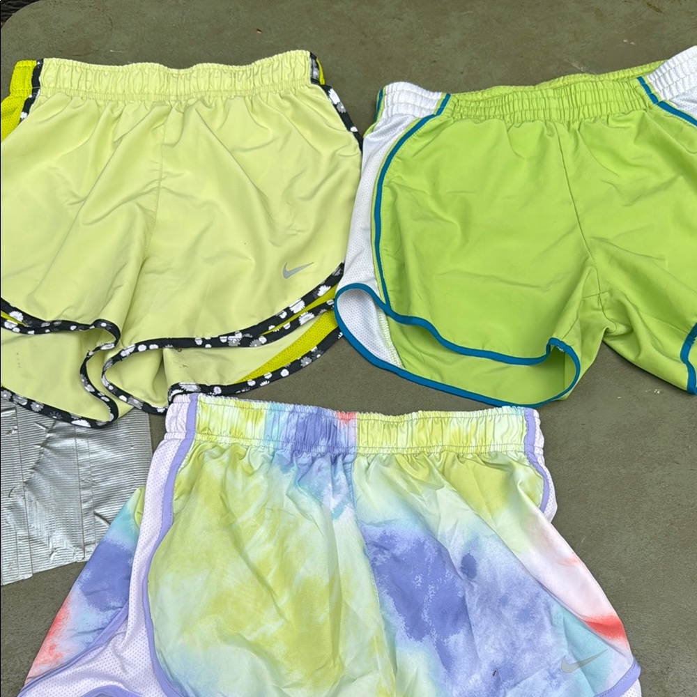 Nike Green Athletic Shorts Lightweight Running
